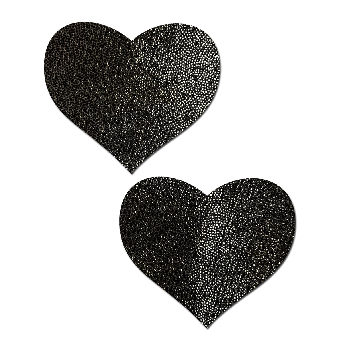 Pastease Everyday Reusable Heart Pasties Black - Red Garter