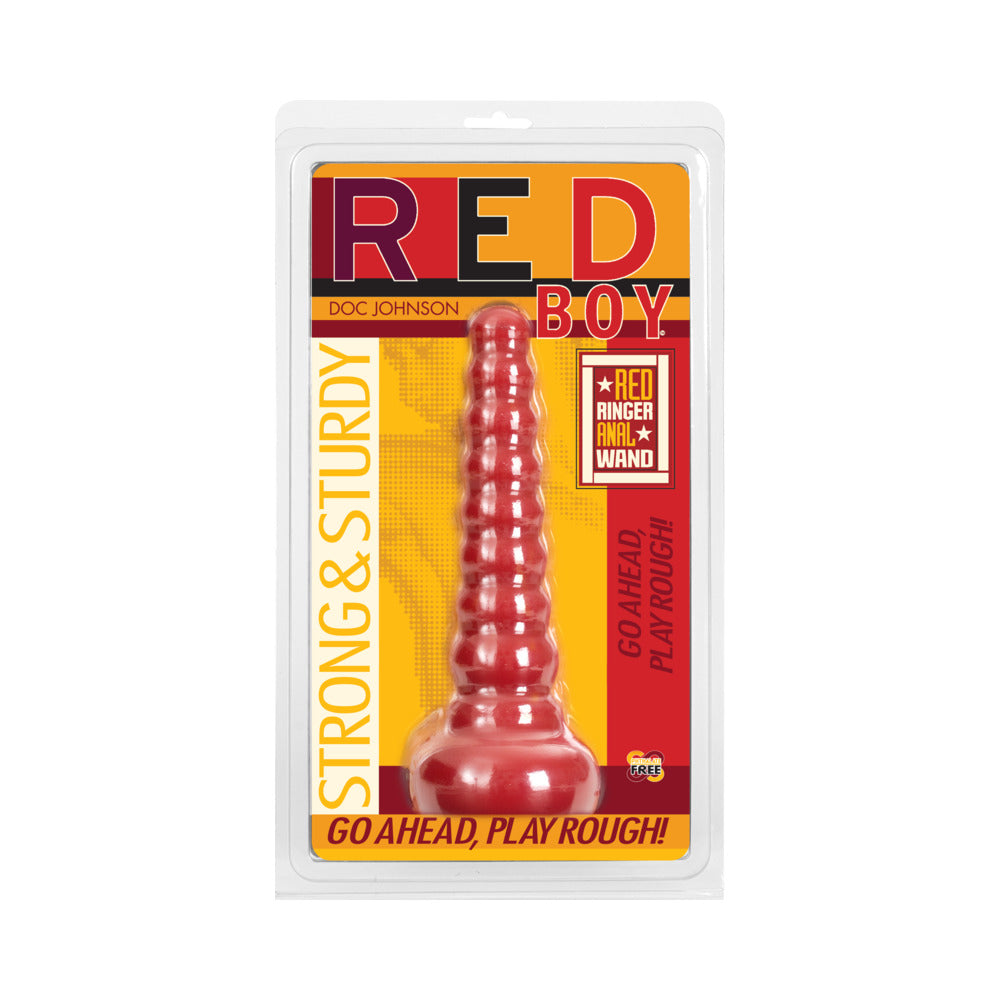 Red Boy - Anal Wand Red - Red Garter