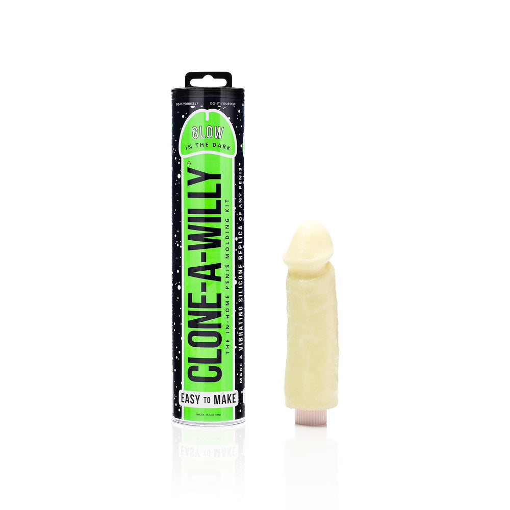 Clone-A-Willy DIY Vibrating Dildo Kit Glow-in-the-Dark - Red Garter