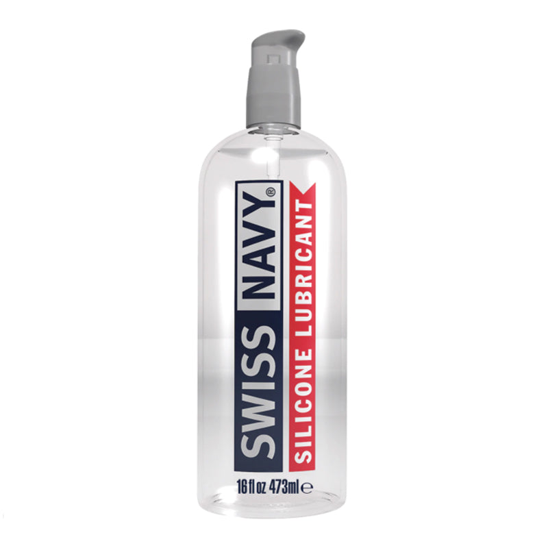 Swiss Navy Silicone Lubricant 16 oz. - Red Garter