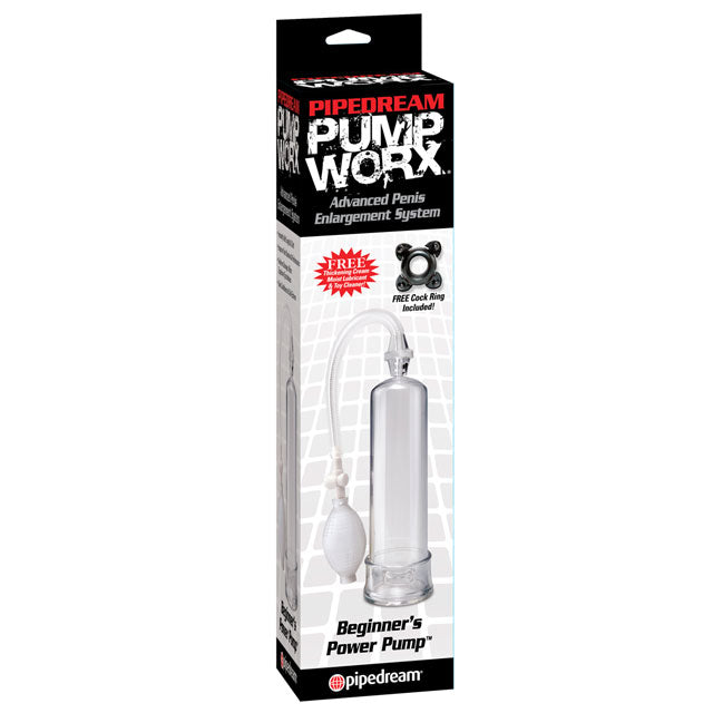 Pipedream Pump Worx Beginner''s Power Pump Clear - Red Garter