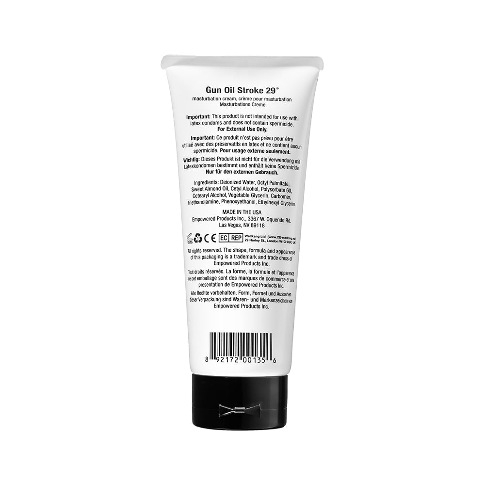 Gun Oil Stroke 29 Masturbation Cream 6.7 oz. - Red Garter