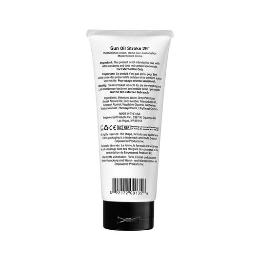 Gun Oil Stroke 29 Masturbation Cream 6.7 oz. - Red Garter