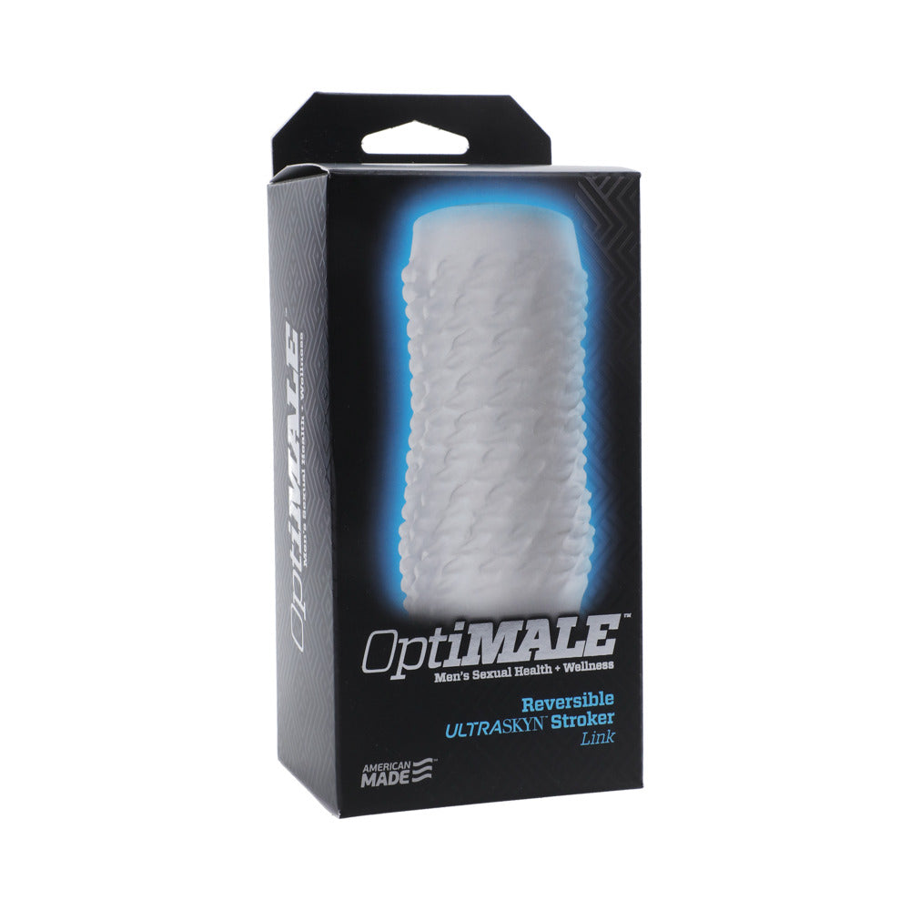 OptiMALE – Reversible UR3 Stroker – Link Clear - Red Garter