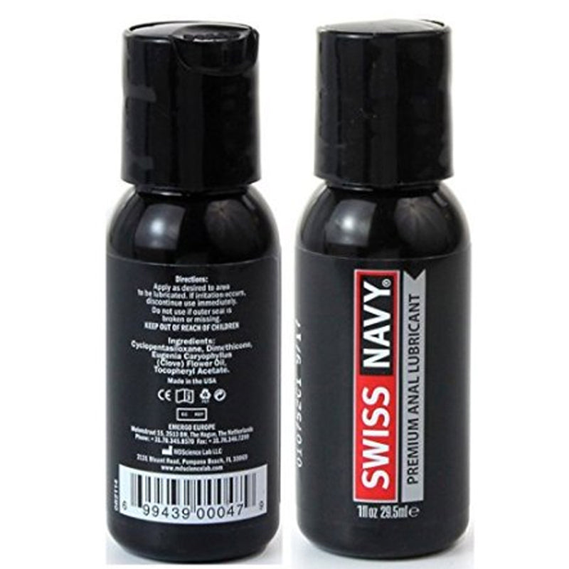 Swiss Navy Premium Silicone Anal Lubricant 16 oz. - Red Garter