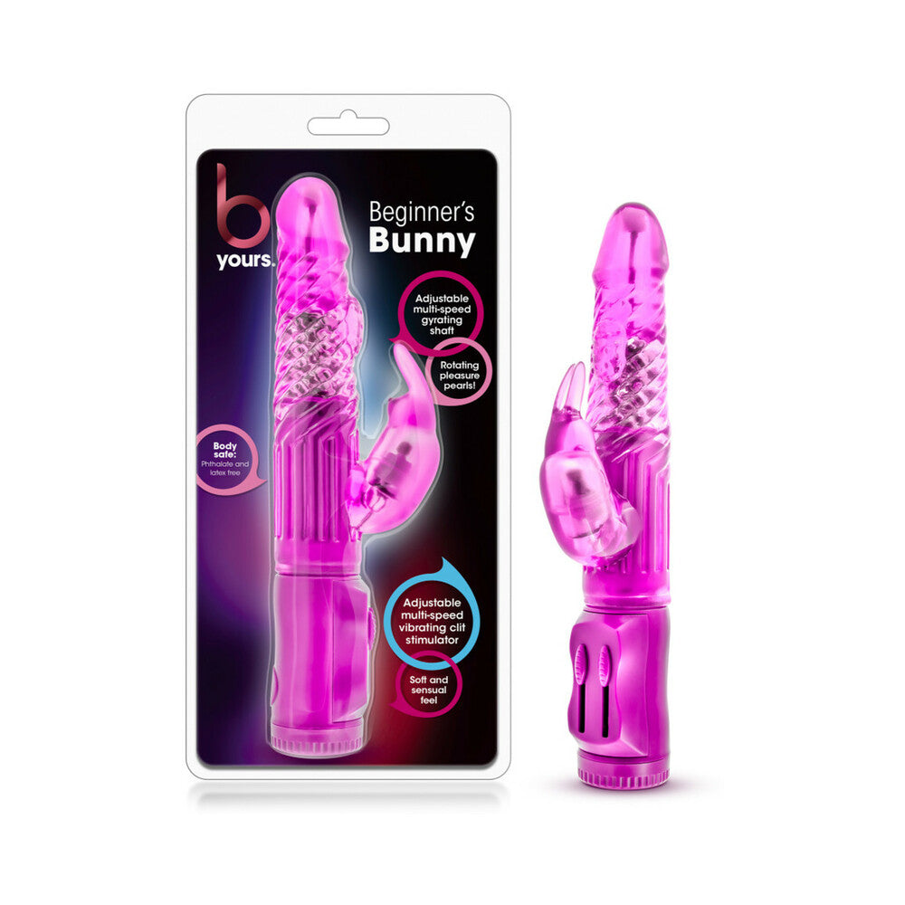 Blush B Yours Beginner''s Bunny Rabbit Vibrator Pink - Red Garter