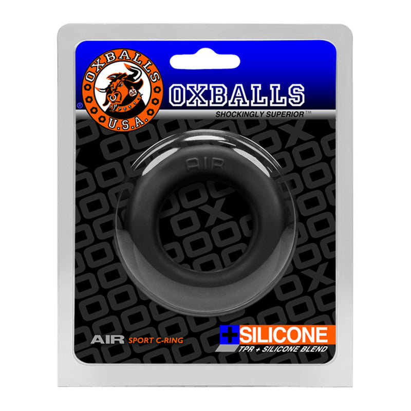 OxBalls AIR airflow cockring, BLACK ICE - Red Garter