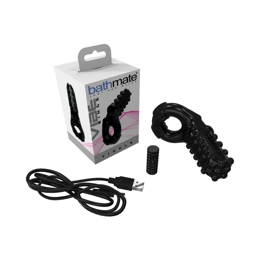 Bathmate Vibe Ring Tickle - Red Garter