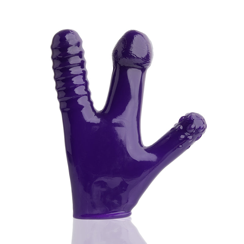 CLAW glove, eggplant - Red Garter