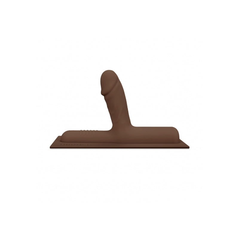 The Cowgirl Bronco Realistic Silicone Attachment Chocolate - Red Garter