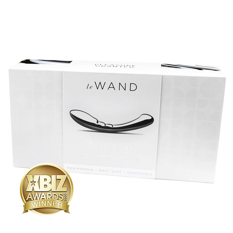 Le Wand Arch Stainless Steel Massager - Red Garter