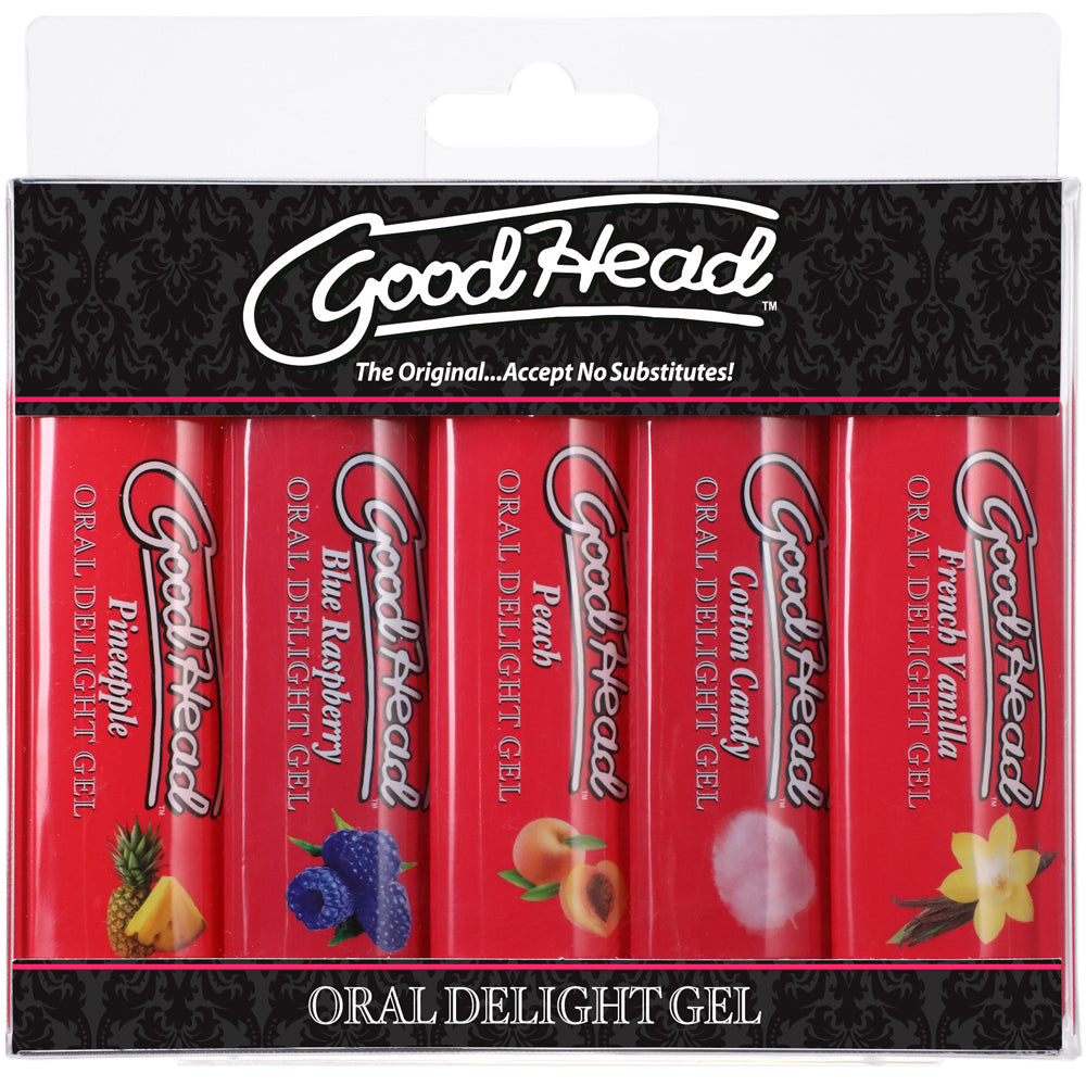 GoodHead Oral Delight Gel 5-Pack 1 oz. - Red Garter