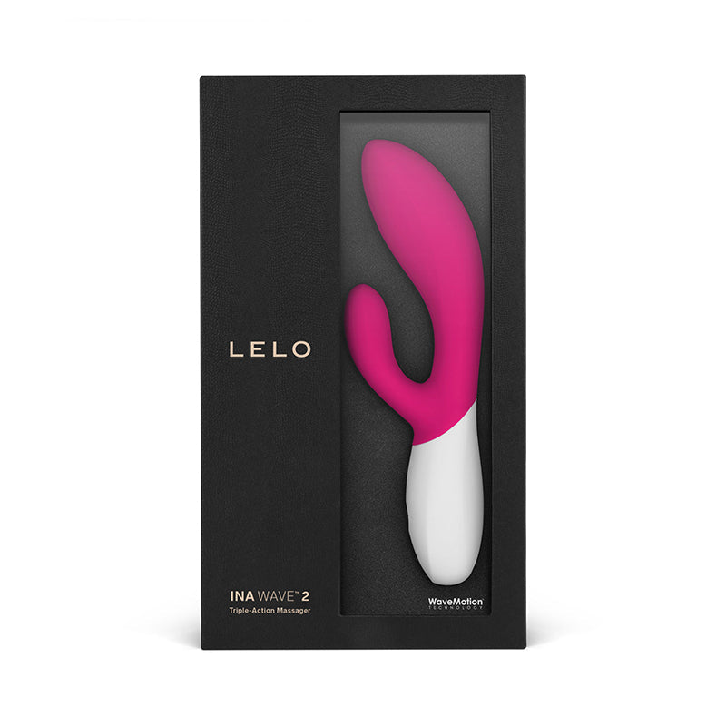 LELO INA WAVE 2 Rechargeable Dual Stimulator Cerise - Red Garter