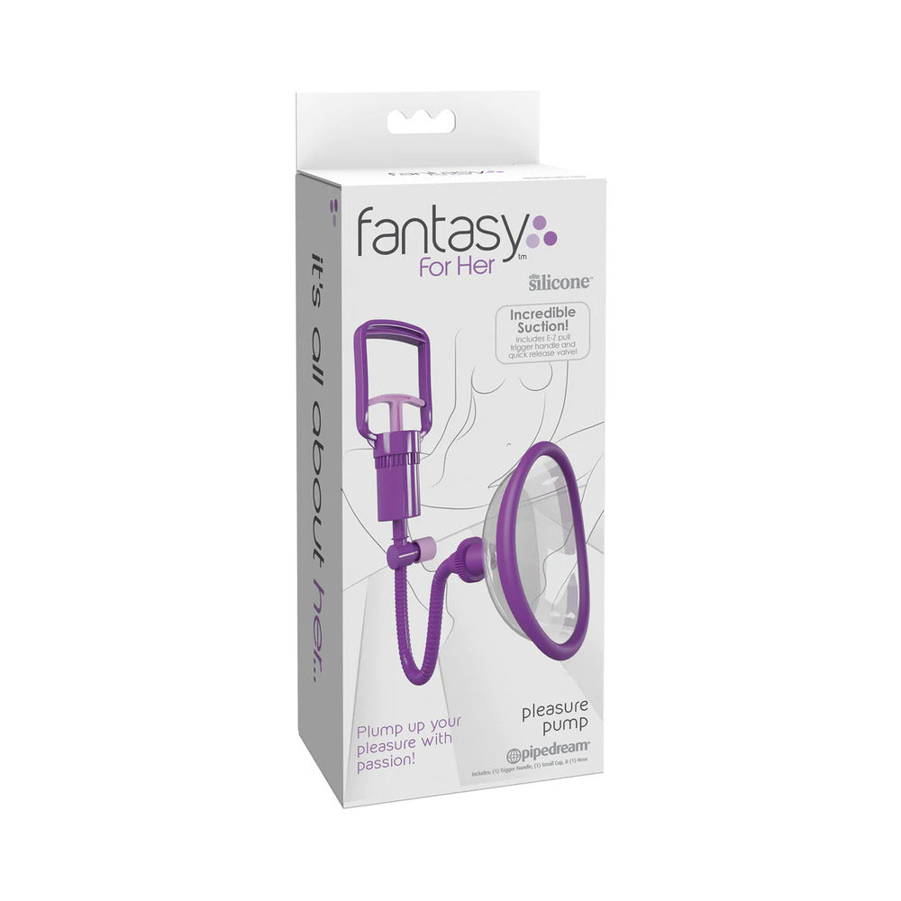 Fantasy For Her Manual Pussy Pump Silicone - Red Garter