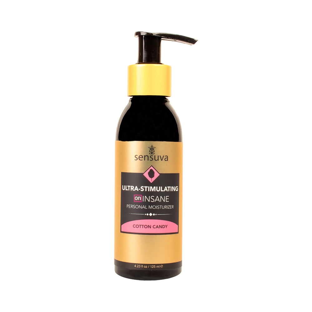 Sensuva Ultra-Stimulating ON Insane Glide Cotton Candy 4 oz. - Red Garter