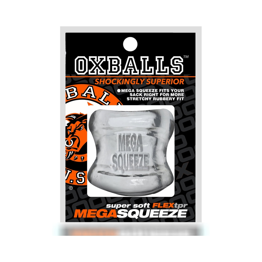 Oxballs Mega Squeeze Ergofit Ballstretcher Clear - Red Garter