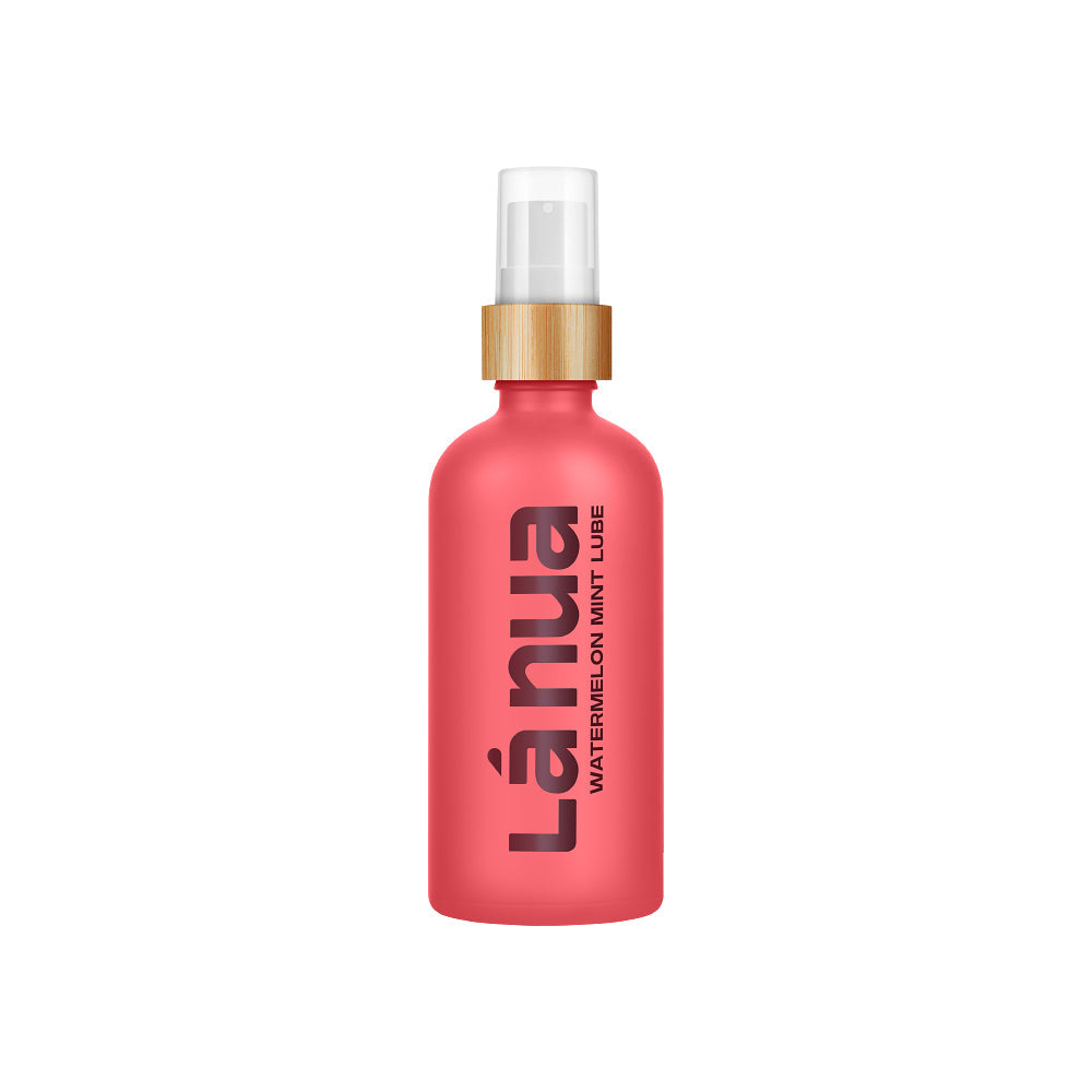 La Nua Watermelon Mint Water-Based Lubricant 3.4 oz. - Red Garter