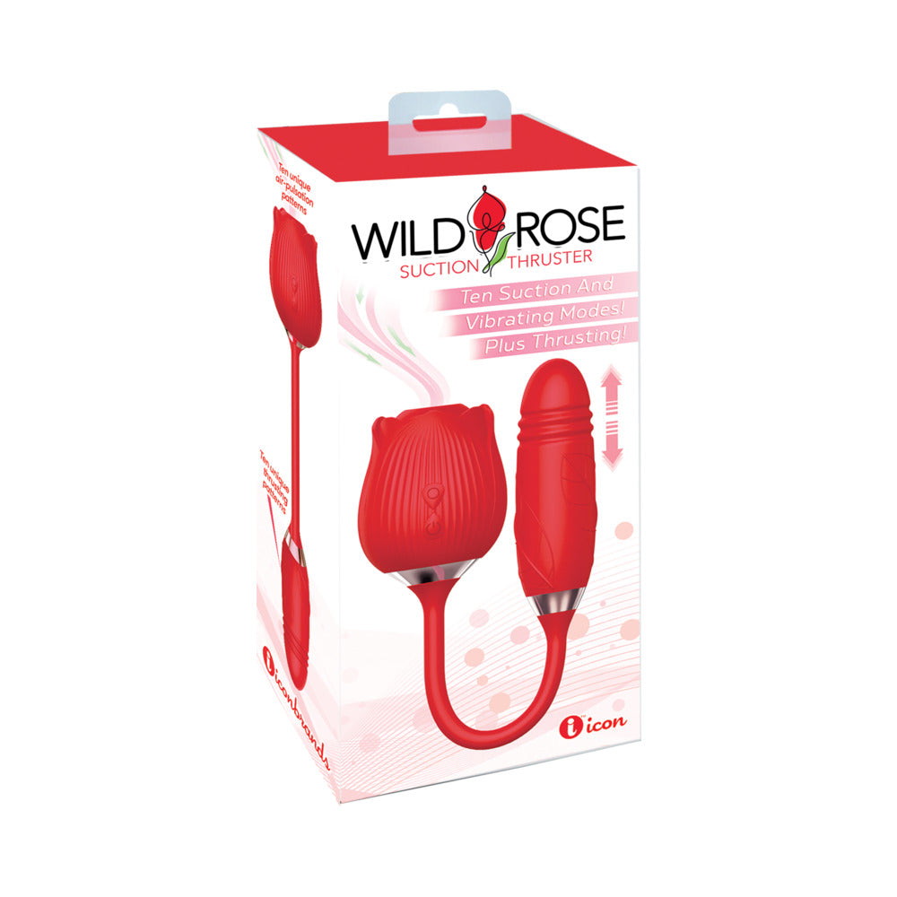 Wild Rose Suction Thruster Red - Red Garter