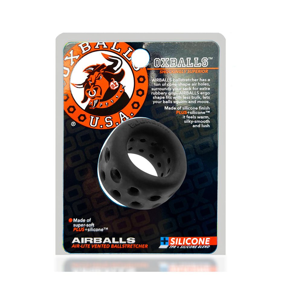 OxBalls Airballs Air-Lite Ballstretcher Black Ice - Red Garter