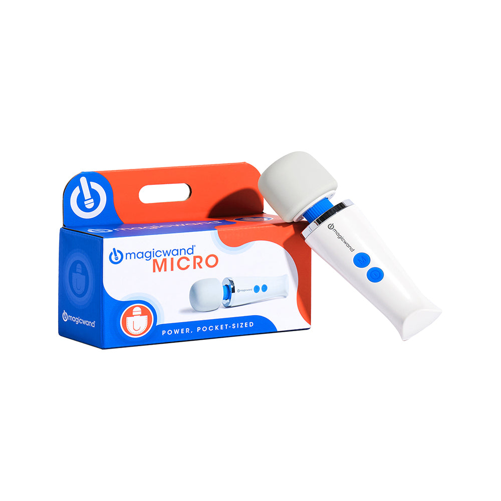 Magic Wand Micro HV-60 Rechargeable Massager - Red Garter