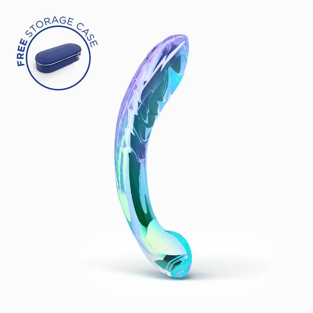 Biird Kalii Glass G-spot Dildo - Red Garter