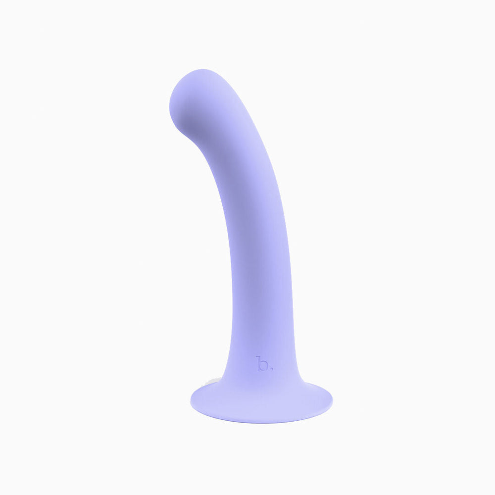 Biird Surii 6 in. Silicone Dildo with Suction Cup - Red Garter