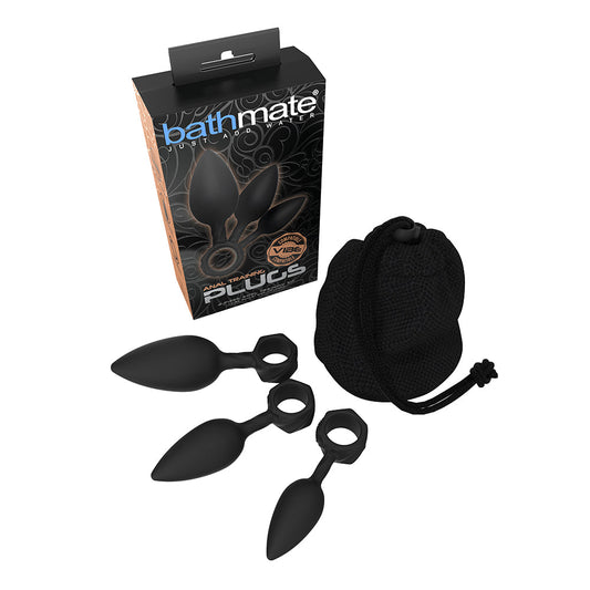 Bathmate Anal Training Plugs 4-Piece Kit - Red Garter