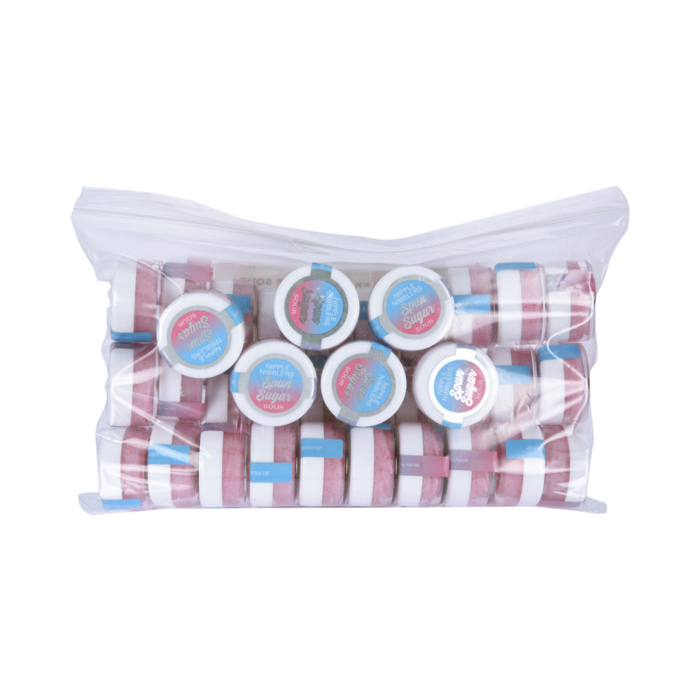 Jelique Nipple Nibbler Sour Pleasure Balm 3g Spun Sugar Bulk Bag 36pc - Red Garter