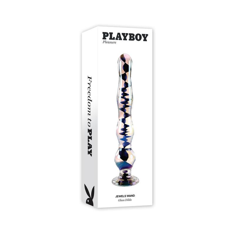 Playboy Jewels Wand Borosilicate Glass Iridescent - Red Garter
