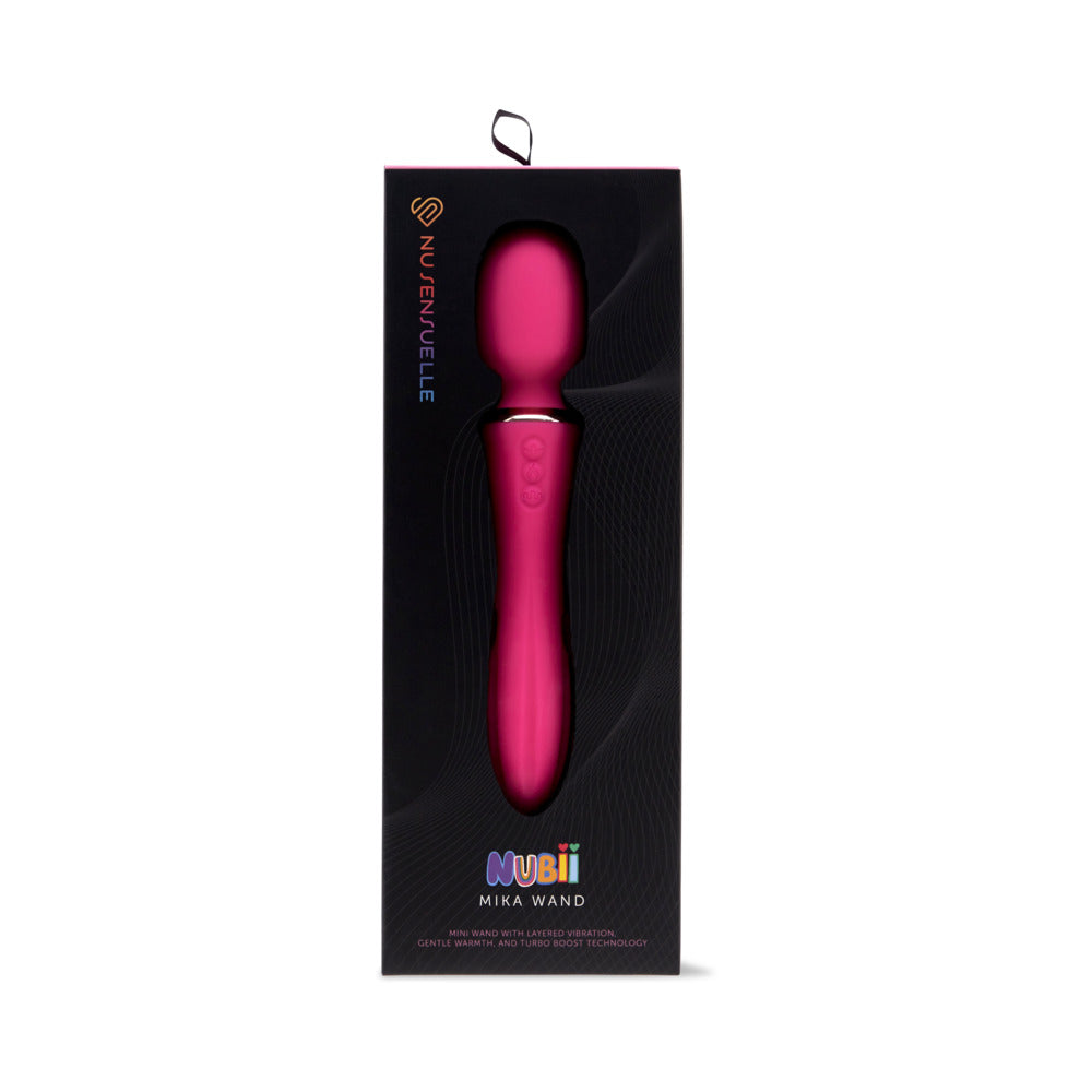 Nu Sensuelle Mika Nubii Mini Wand Pink - Red Garter