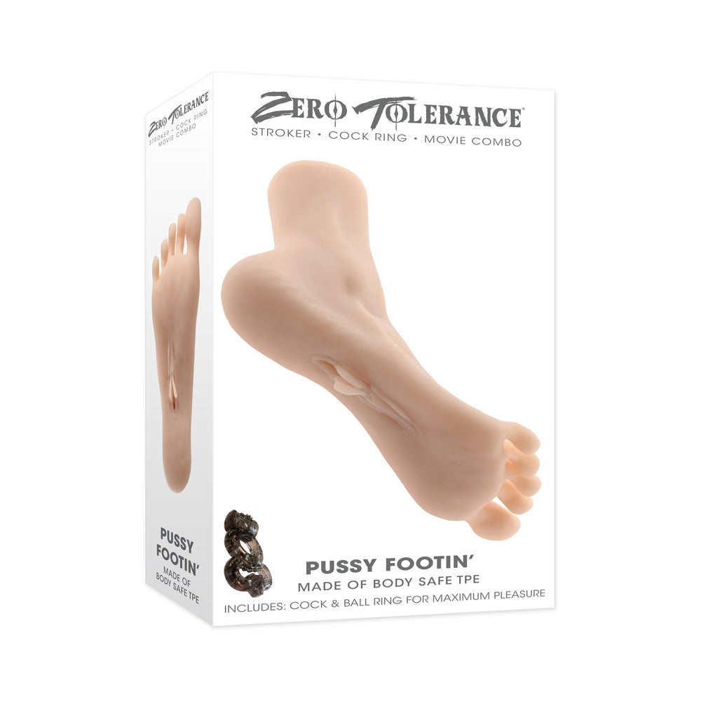 Zero Tolerance Pussy Footin Masturbator TPE Light - Red Garter
