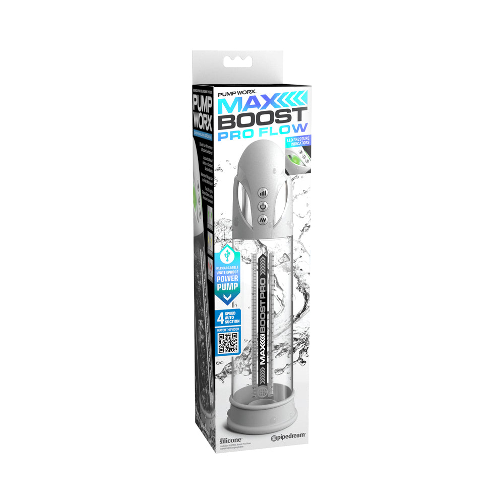 Pump Worx Max Boost Pro Flow White/Clear - Red Garter