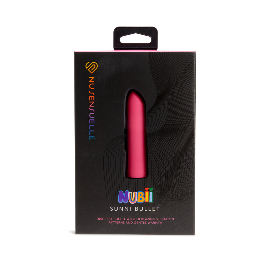 Nu Sensuelle Sunni Nubii Warming Bullet Pink - Red Garter