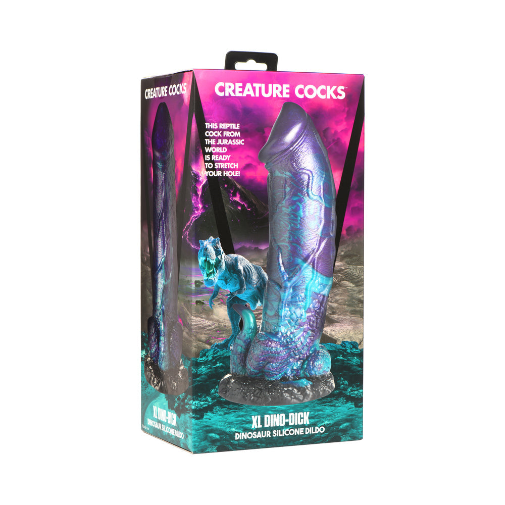 Creature Cocks XL Dino Dick Dinosaur Silicone Dildo | Red Garter