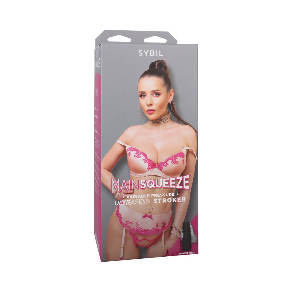 Main Squeeze Sybil ULTRASKYN Stroker Pussy Vanilla - Red Garter
