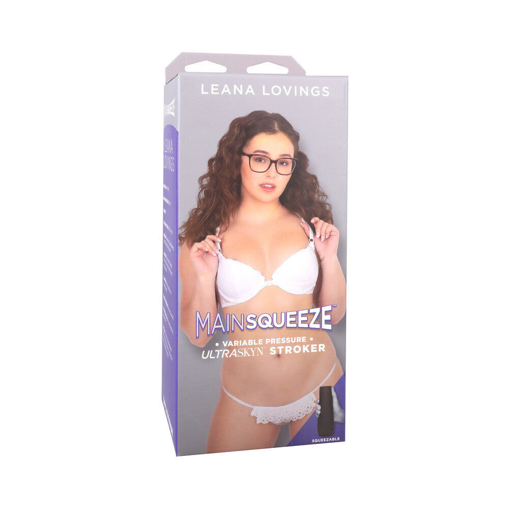 Main Squeeze Leana Lovings ULTRASKYN Stroker Pussy Vanilla - Red Garter