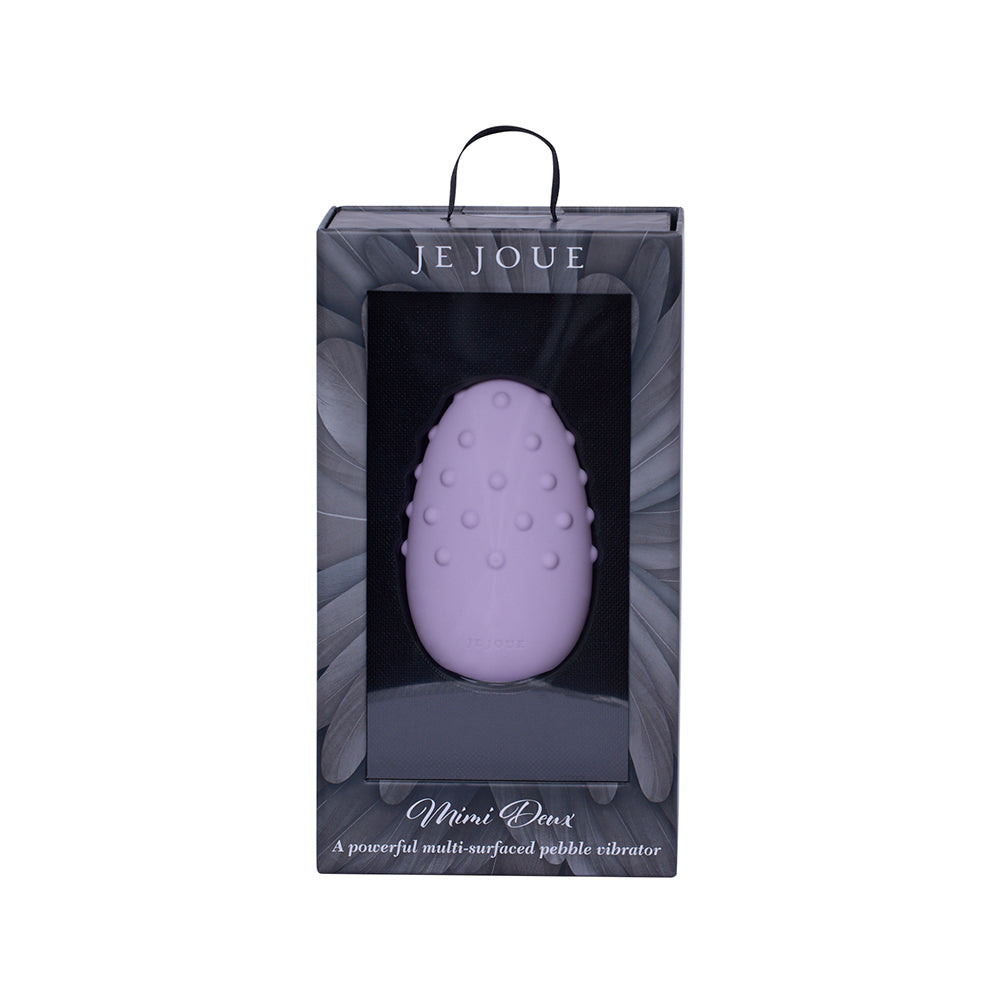 Je Joue Mimi Deux Double Sided Clitoral Vibrator Lilac - Red Garter
