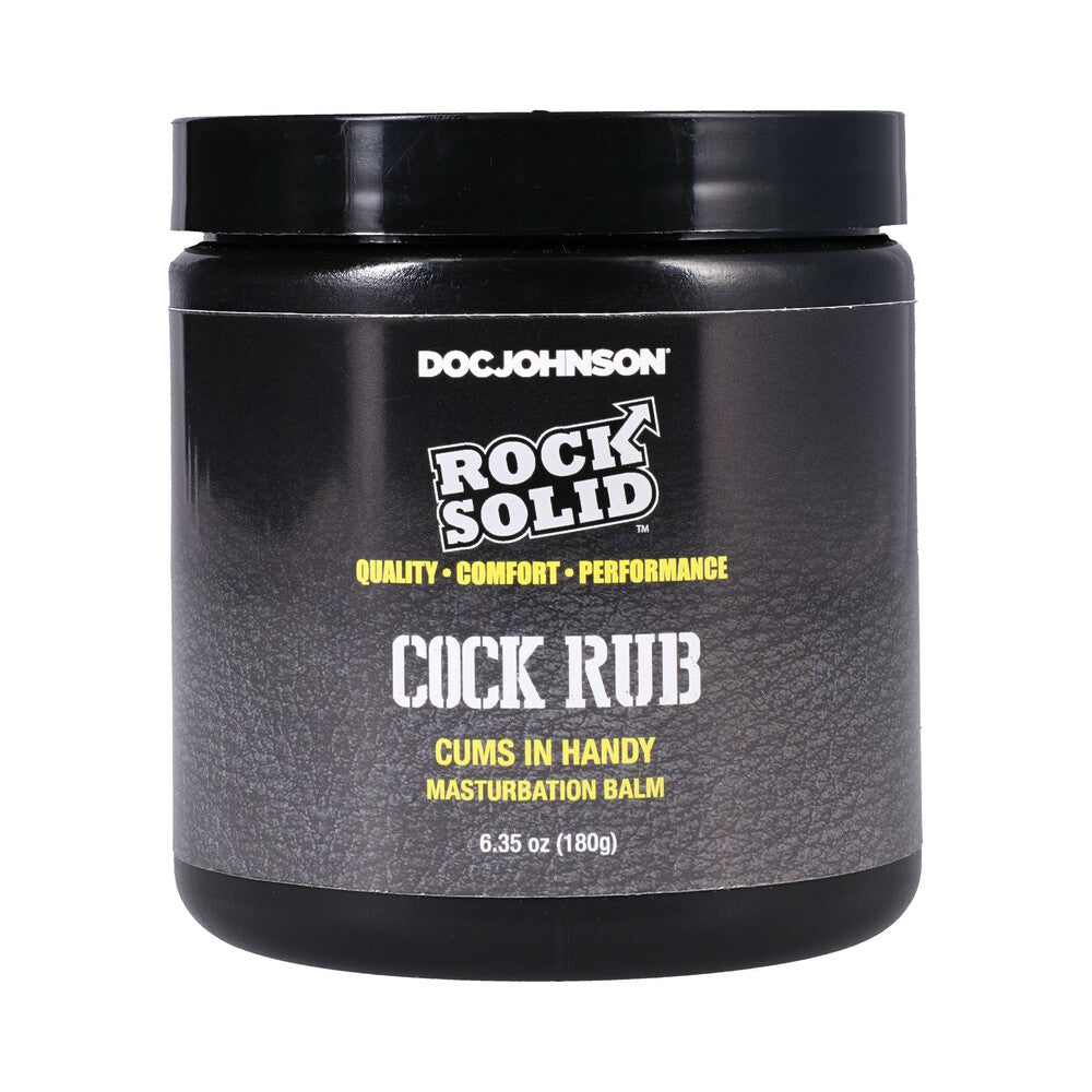 Rock Solid Cock Rub Cums In Handy Masturbation Balm 6.35 oz. - Red Garter