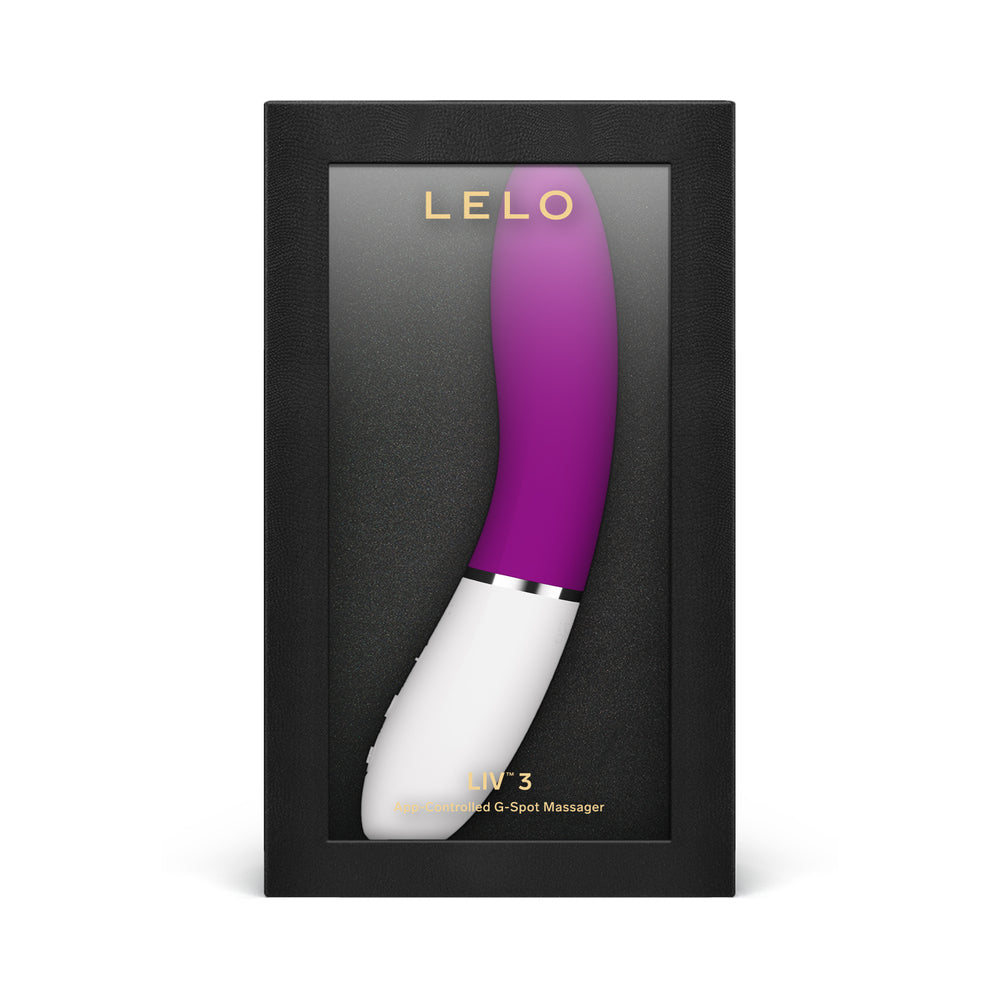 LELO LIV 3 App-Controlled G-Spot Vibrator Deep Rose - Red Garter
