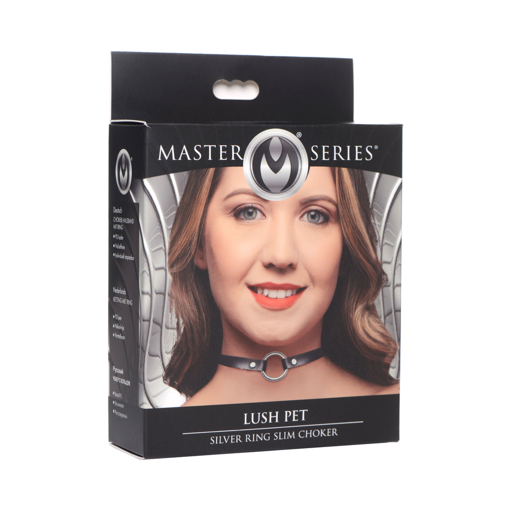 Master Series Lush Pet Silver Ring Slim Choker