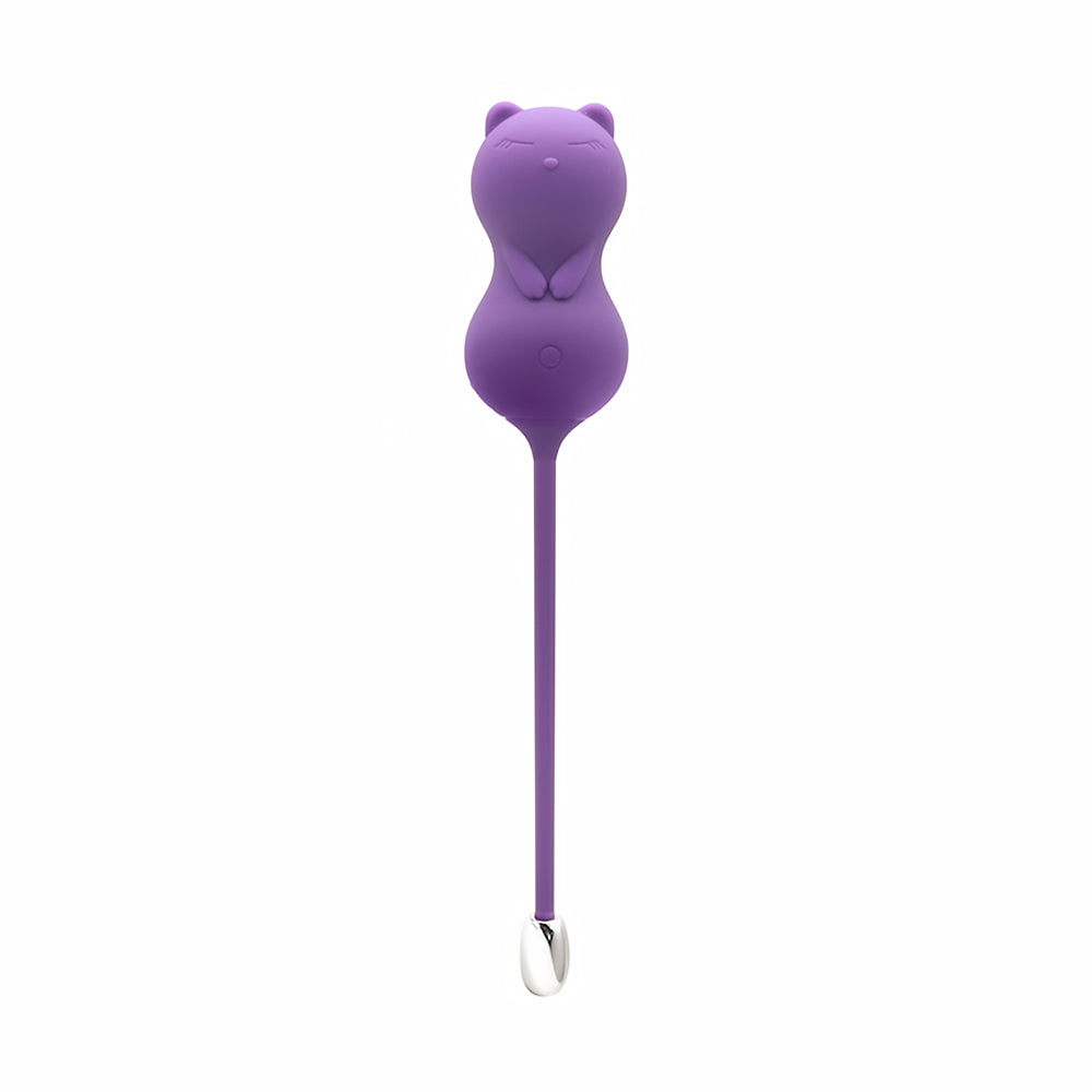 Emojibator Kitty Cat Kegel Ball Vibrator - Red Garter