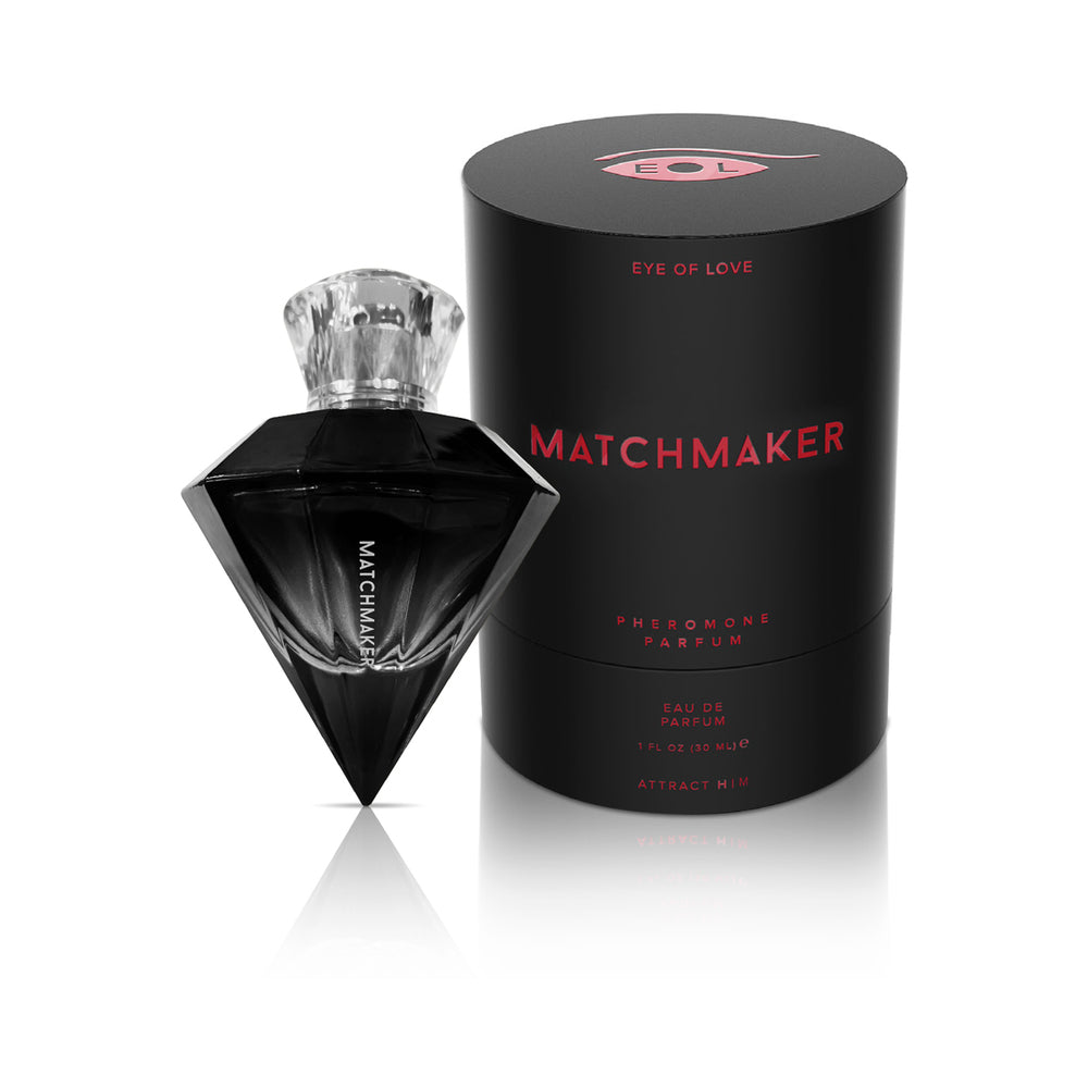 Eye of Love Matchmaker Black Diamond Attract Him LGBTQ Pheromone Parfum 1 oz. - Red Garter