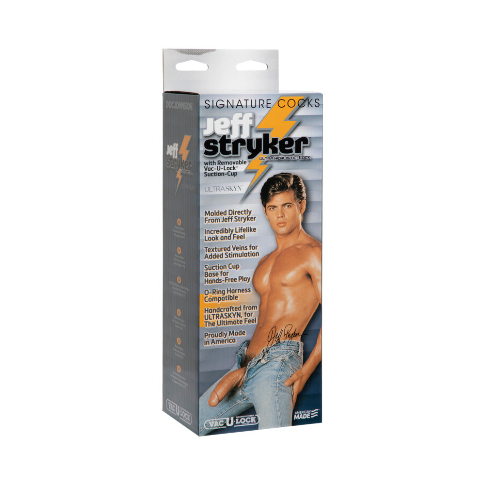 Jeff Stryker - UR3 Cock 10in W/Vac-U-Lock Suction Cup - Red Garter