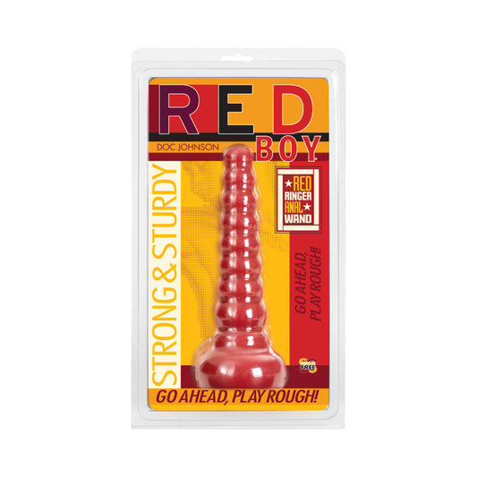 Red Boy - Anal Wand Red - Red Garter