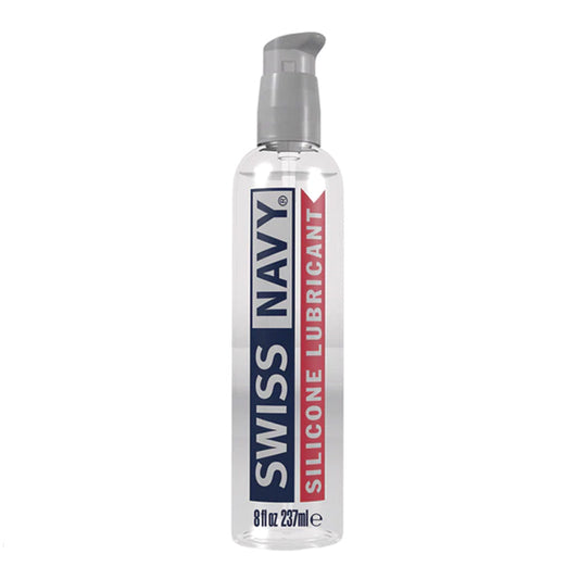 Swiss Navy Silicone Lubricant 8 oz. - Red Garter
