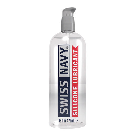 Swiss Navy Silicone Lubricant 16 oz. - Red Garter