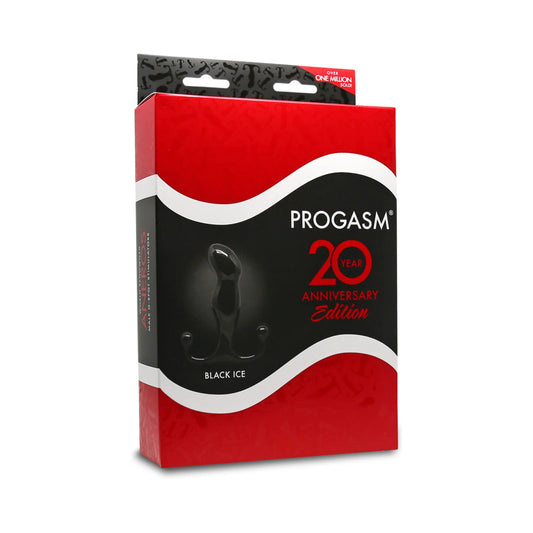 Aneros Progasm Prostate Stimulator Black Ice - Red Garter