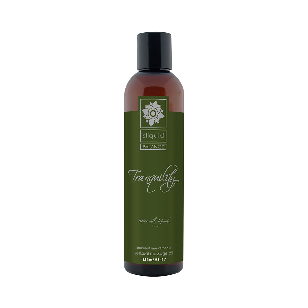 Sliquid Organics Balance Massage Oil Tranquility (Coconut Lime) 8.5oz - Red Garter