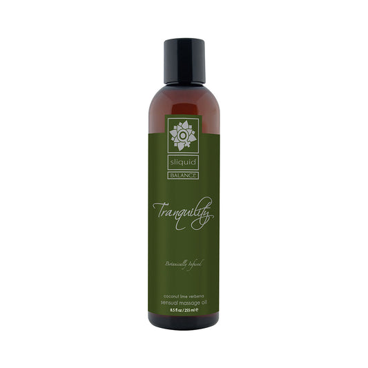 Sliquid Organics Balance Massage Oil Tranquility (Coconut Lime) 8.5oz - Red Garter