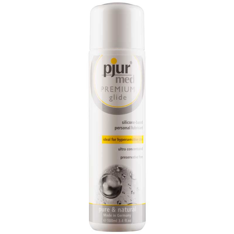 Pjur Med Premium Silicone Glide 100ml - Red Garter